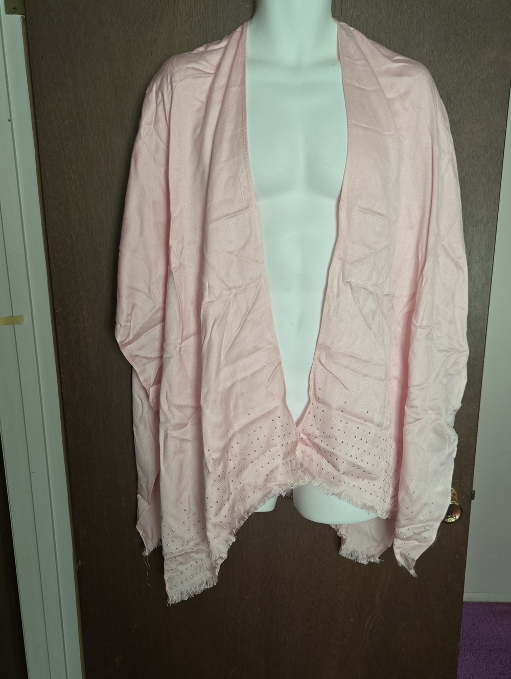 Madison Light Pink Viscose Pashmina